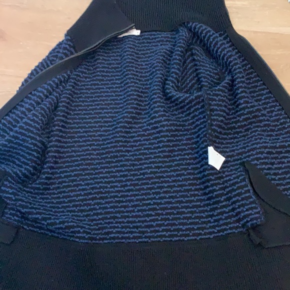 Vince Wool turtleneck striped jacket cardigan - Picture 13 of 14